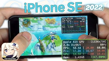 iPhone SE 2022 Genshin Impact Gaming review Update | FPS & Battery Drain test