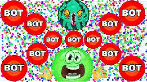 Cellcraft.io Livestream 300 Bot Agar.io Bots Gameplay