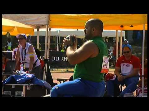 Athletics - Redhouane Ait Said - men's shot put F58 final - 2013 IPC
Athletics World C...