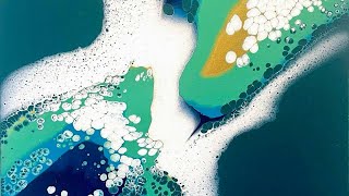 Pearls of the Caribbean GORGEOUS Pearl Pour in a soothing ocean color palette