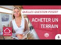 Acheter un terrain quelles question poser