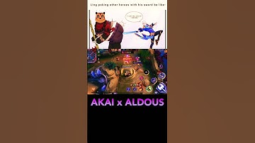 Akai + Aldous = Saber 😭 Ulti Combo #mobilelegends #hyperblend