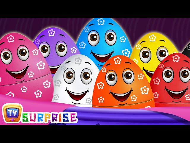 Surprise Eggs Wildlife Toys | Learn Wild Animals u0026 Animal Sounds | ChuChu TV Surprise For Kids class=
