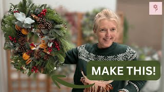 HOW TO MAKE A CHRISTMAS WREATH (FULL TUTORIAL)