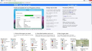 Installing and Updating Programs using Ninite