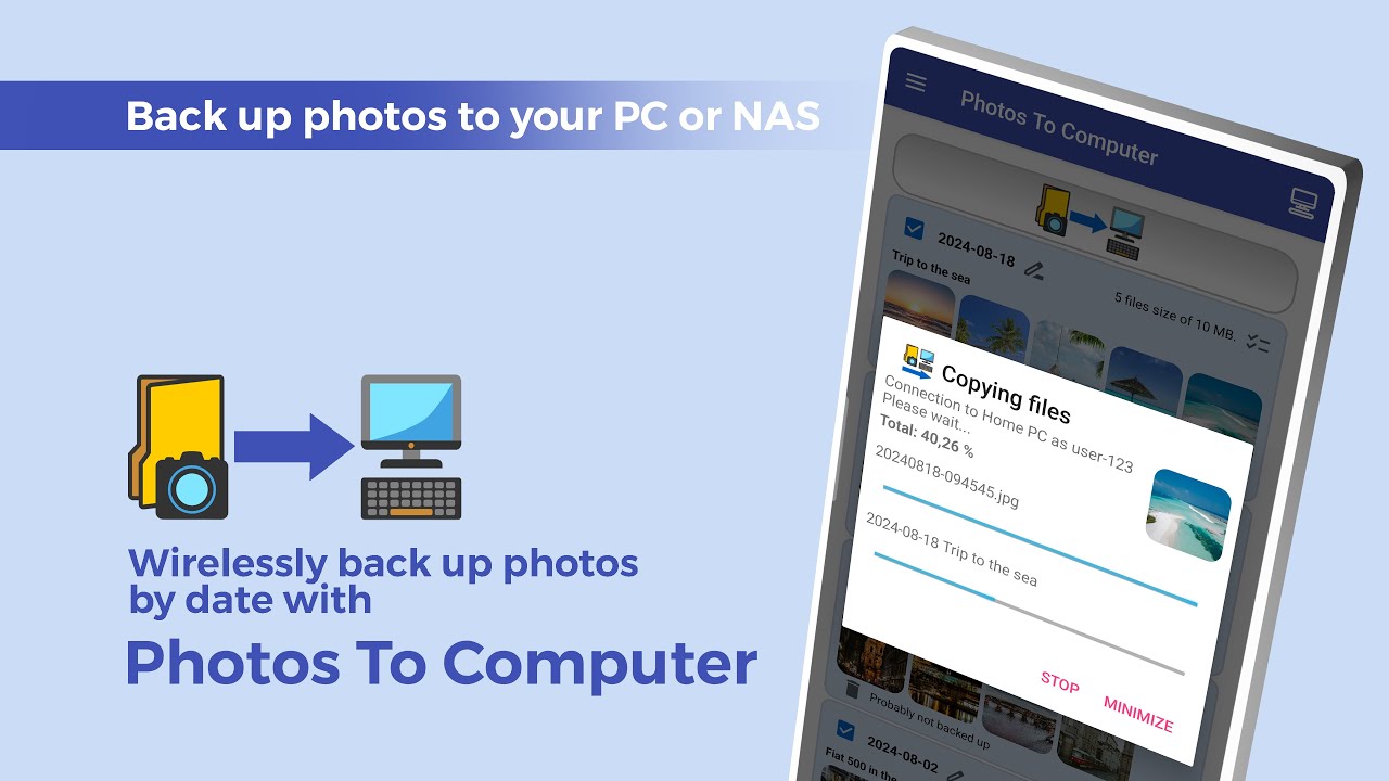 Photos To Computer - Promo Video - How to use this app - YouTube