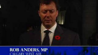 Rob Anders Remembrance Day Message