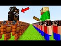 FREDDY.EXE VS BALDI / 1000 FNAF ANIMATRONICS - BATTLE IN MINECRAFT - FREDDY PROTECTS THE VILLAGE