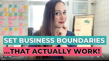 How to set (and keep!) boundaries as a solopreneur