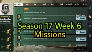 Pubg Mobile Season 17, Week 6 Missions