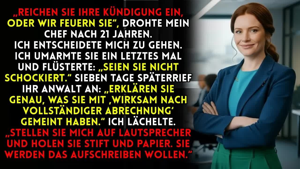 Sie Zwang Mich Zur Kündigung – Doch Der Vertrag Sprach Für Mich