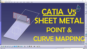 Point or Curve Mapping in CATIA SHEET METAL | CATIA Practice | CAD Designs