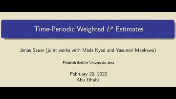 Jonas Sauer, Friedrich-Schiller-University of Jena