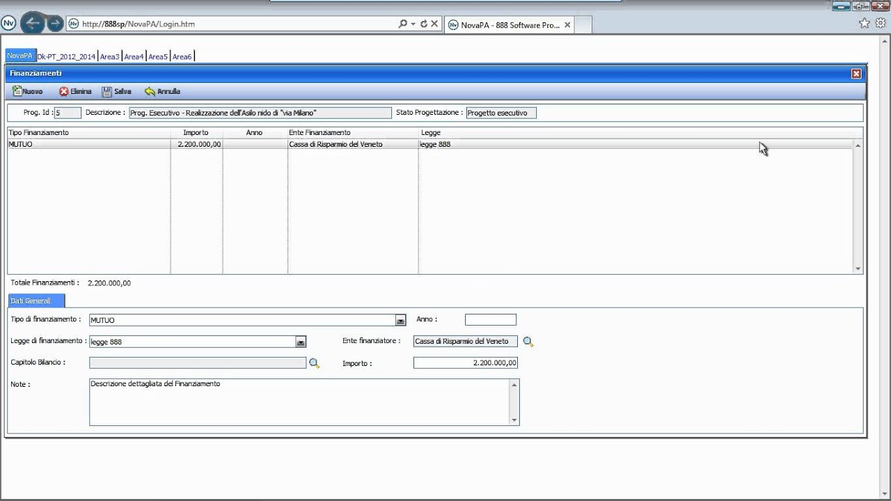 NovaPA – Progettazione