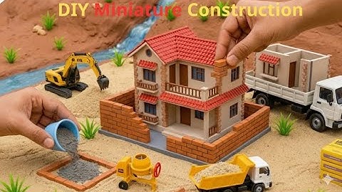 DIY Miniature Construction: Luxury Villa Build