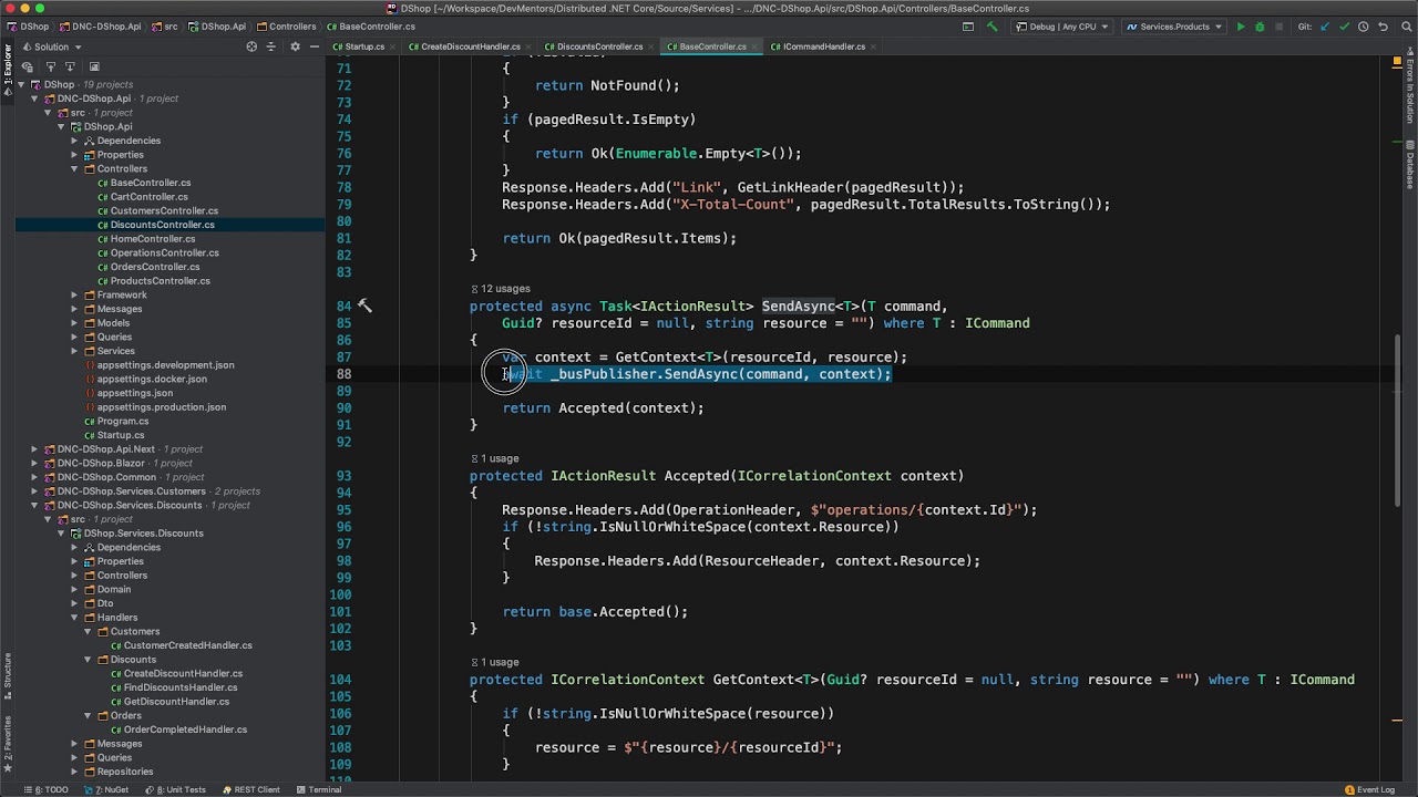 Distributed .NET Core (DShop) - Episode 7 [Handling asynchronous ...