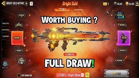MYTIC FFAR1 BRIGHT BLADE FULL DRAW || THIS DRAW COMES WITH A COOL MELEE