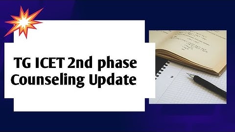 TS ICET 2nd phase Counselling Dates 2024 -- TS ICET Counselling Process In Telugu -- TS ICET 2024 