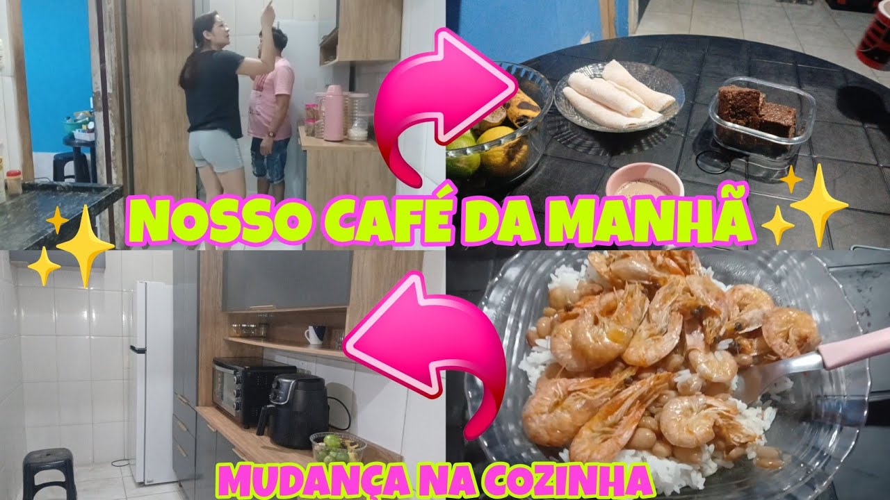 MUDANÇA NA COZINHA ♡ ALMOÇO DELICIOSO E CAFÉ DA MANHÃ. 