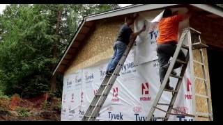 How to Install Tyvek House Wrap #20  Doing It Dan's Way