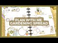 Plan with Me | Dashboard Happy Planner | Gardening Spread