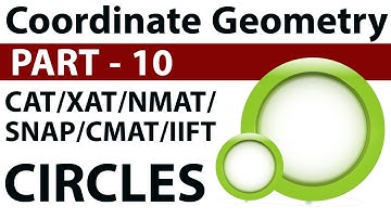 Coordinate Geometry Part 10 Circle for CAT/XAT/NMAT/SNAP/CMAT/IIFT