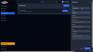 Add Coach Walkthrough