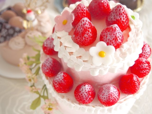 Diy Sweetsdeco Strawberry Cake いちごデコレーションケーキの作り方 Youtube