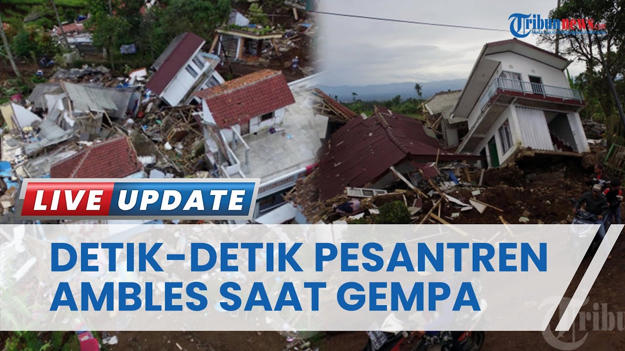 Seorang Warga Saksikan Detik-detik Pesantren Ambles dan Rumah Terangkat di Desa Sarampad, Cianjur