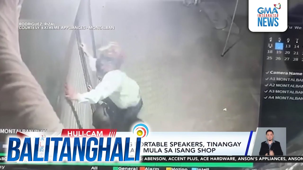 P26,000 halaga ng portable speakers, tinangay ng dalawang lalaki mula sa isang shop | Balitanghali
