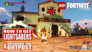 LEGO Fortnite - FULL GUIDE: How to get LIGHTSABERS and upgrade the Rebel Outpost