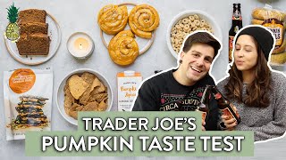 Trying ALL of the Pumpkin Spice Items at Trader Joe's (Vegan Taste Test)