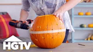 Power Drill Pumpkin Carving | HGTV