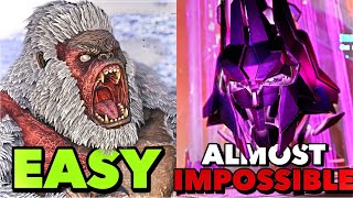 Ranking All 16 Bosses Easiest to Hardest In Ark!