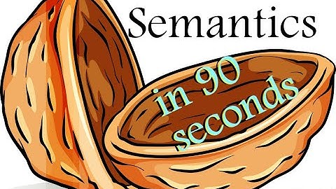 Semantics in 90 seconds | MBTI Nutshell