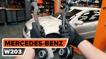 How to change front suspension arm on MERCEDES-BENZ W203 C-Class [TUTORIAL AUTODOC]