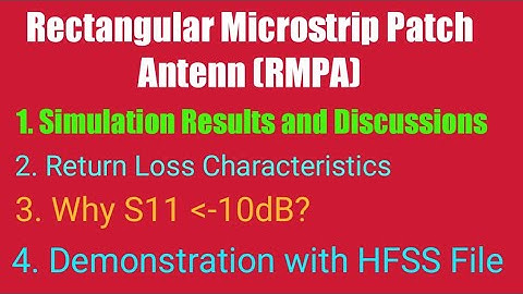 Simulation Results Discussion of Probe fed RMPA in HFSS