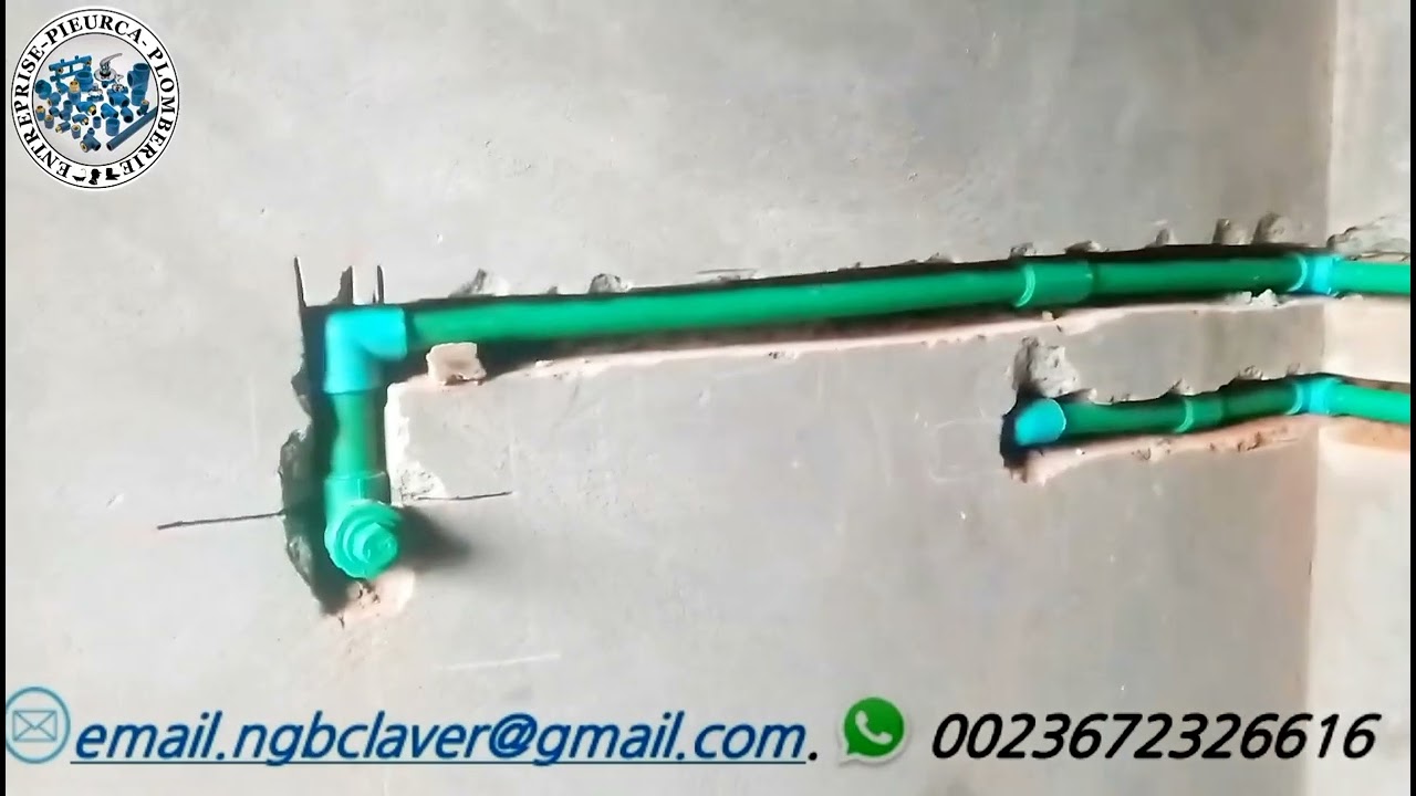 Plomberie tuyauterie 1ere phase installation correct 💯💯