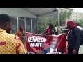 Chaos erupts at premises hosting NPP NEC meeting as party members chanting “KEN MUST GO”.