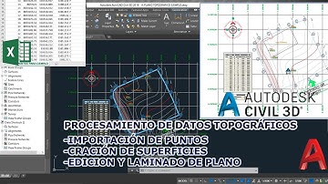 PROCESAMIENTO DE DATOS TOPOGRÁFICOS CON CIVIL 3D, IMPORTACIÓN DE PUNTOS Y CREACIÓN DE SUPERFICIES