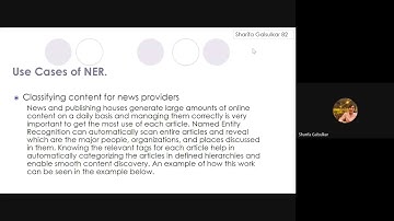 NLP  Applications: Named Entity Recognition