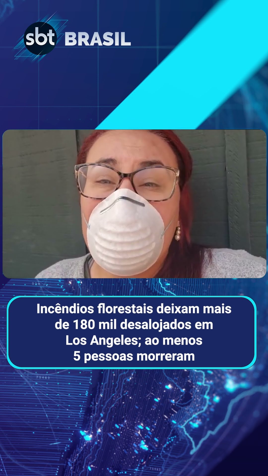 Incêndio florestal devasta mansões de famosos em Los Angeles | SBT Brasil (09/01/25)