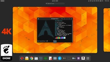 GNOME 41: Arch Linux on 4K display