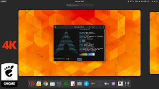 GNOME 41: Arch Linux on 4K display