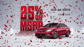 BOB BELL KIA - GET UP TO 25% OFF ON A NEW 2023 FORTE*!