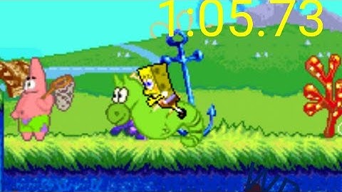 Spongebob Squarepants: Battle for Bikini Bottom (GBA) When Robots Attack in 1:05.73 (World Record)