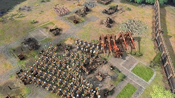 Age of Empires 4 - 4v4 EPIC COMEBACK ON TWO FRONTS | Multiplayer Gameplay