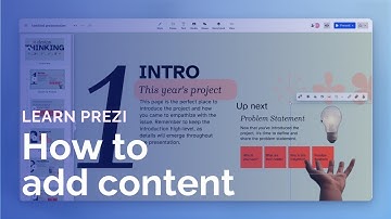 How to add content to your presentation with Prezi Present