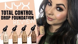 NYX TOTAL CONTROL DROP FOUNDATION Review & Tutorial