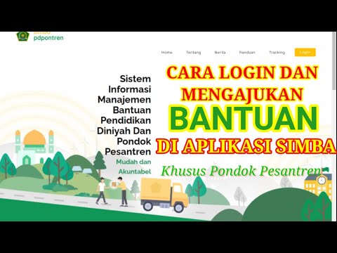 CARA LOGIN DAN MENGAJUKAN BANTUAN PONPES || APLIKASI SIMBA